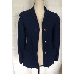 Chanel Creations Paris Linen Jacket Blue Sz. 6